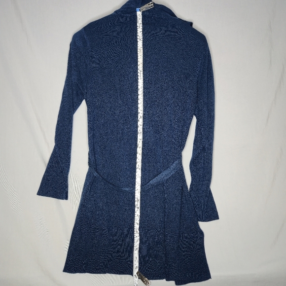 NWT Carol Rose Navy Cardigan With Belt Size XL - Picture 3 of 7